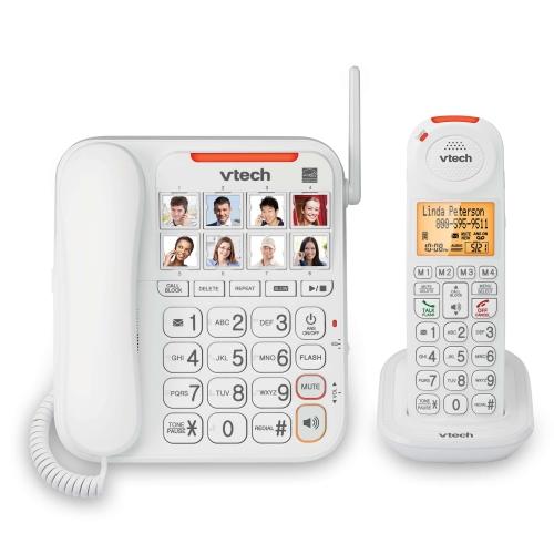 VTech Amplified Corded and Cordless Phone with Answering System